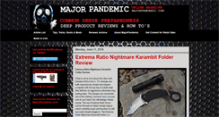 Desktop Screenshot of majorpandemic.com